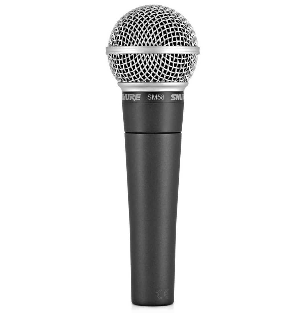 SHURE+SM58 Micro chant noir