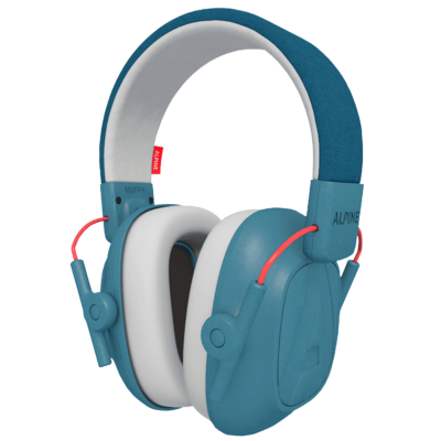 casque anti-bruit bleu