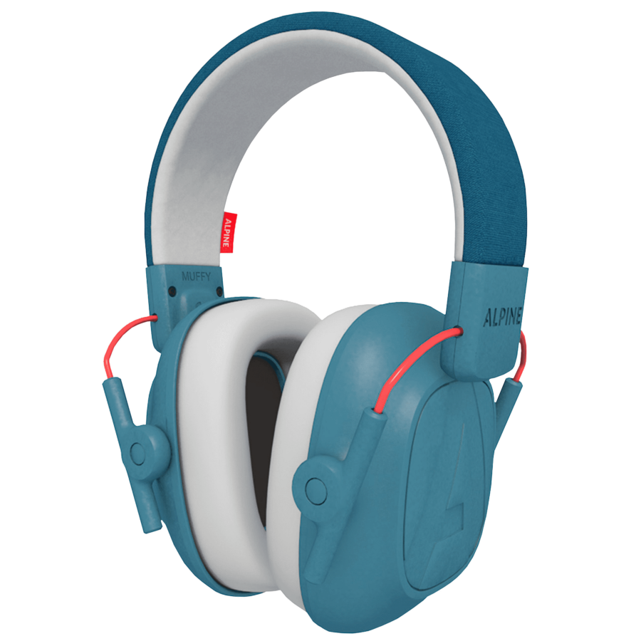 casque anti-bruit bleu