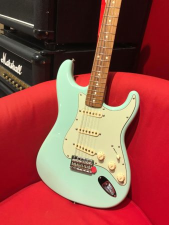 guitare vert bleue