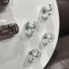 boutons de guitare transparents