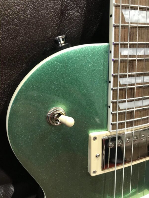 bouton de guitare électrique verte