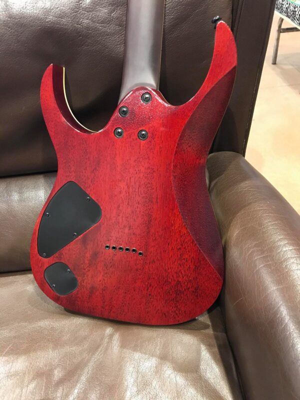 dos de guitare rouge