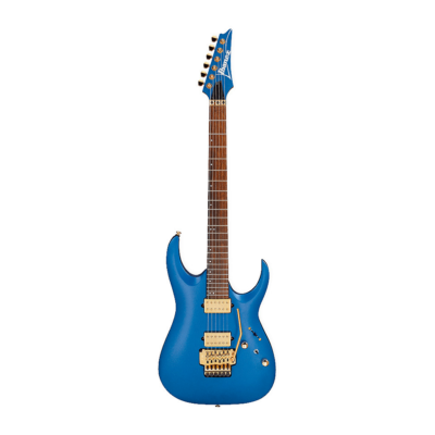 guitare elec bleu dorée