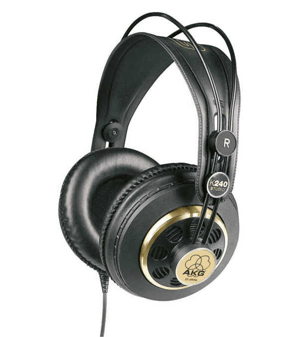 casque noir doré