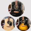 guitares acoustiques de différentes couleurs