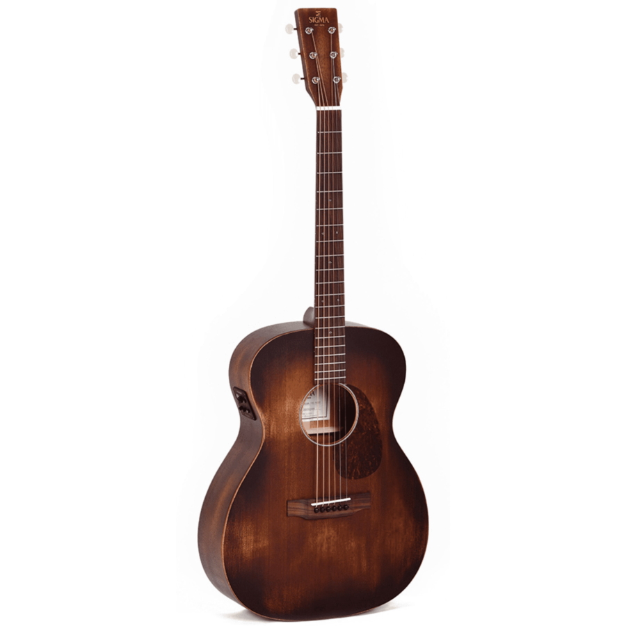 guitare folk bois marron