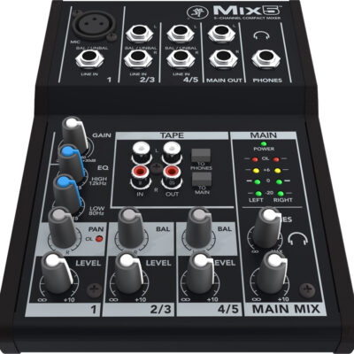 Mackie Mix5 Table de Mixage 5 Canaux Compacte