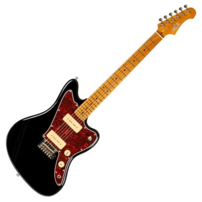Jet Guitars JJ300 P90 Roasted Maple, Noir